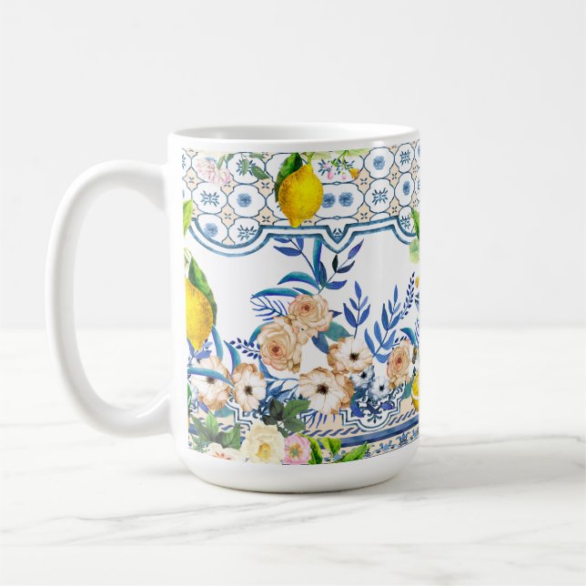 Taza De Café  Estilo siciliano, arte de verano      (Izquierda)