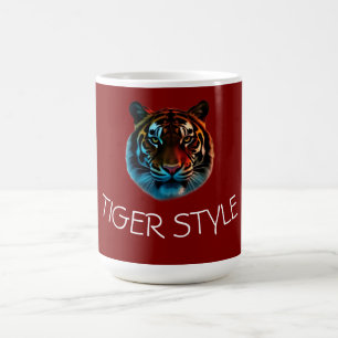 Taza De Café Estilo Tigre – Gráfica de Energía Salvaje