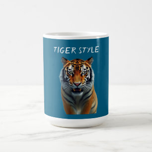 Taza De Café Estilo Tigre – Gráfica de Energía Salvaje