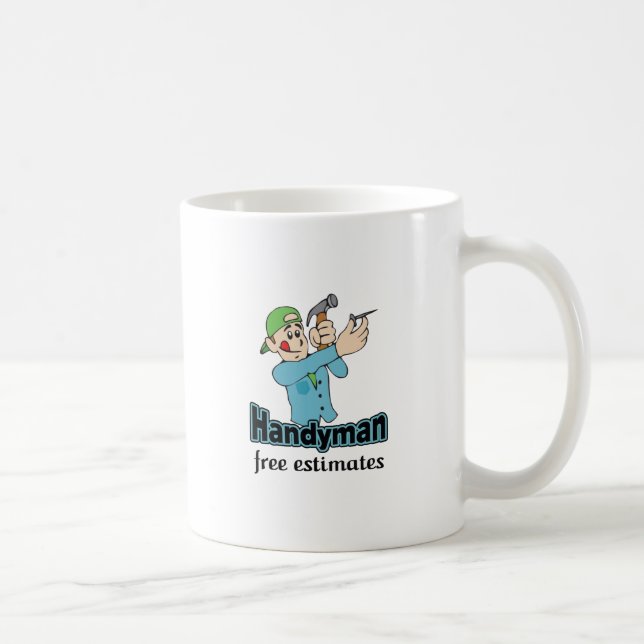 TAZA DE CAFÉ ESTIMACIONES LIBRES DE HANDYMAN (Derecha)