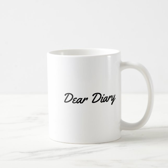 Taza De Café Estimada cita del diario (Derecha)