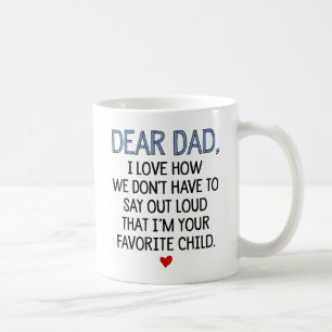 Taza De Café Estimado niño del favorito del papá