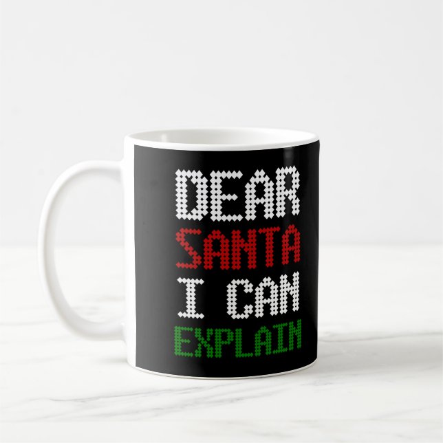 Taza De Café Estimado Santa I puede explicar una divertida cart (Izquierda)