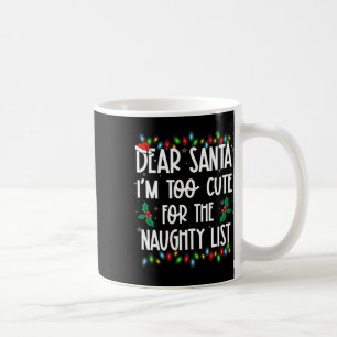 Taza De Café Estimado Santa Im Demasiado Apreciado Para La Herm