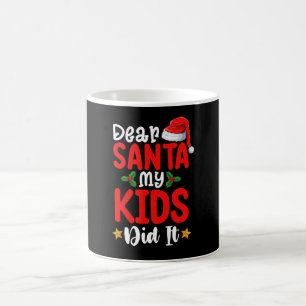 Taza De Café Estimado Santa Mis Niños Lo Hicieron Navidad Papá 