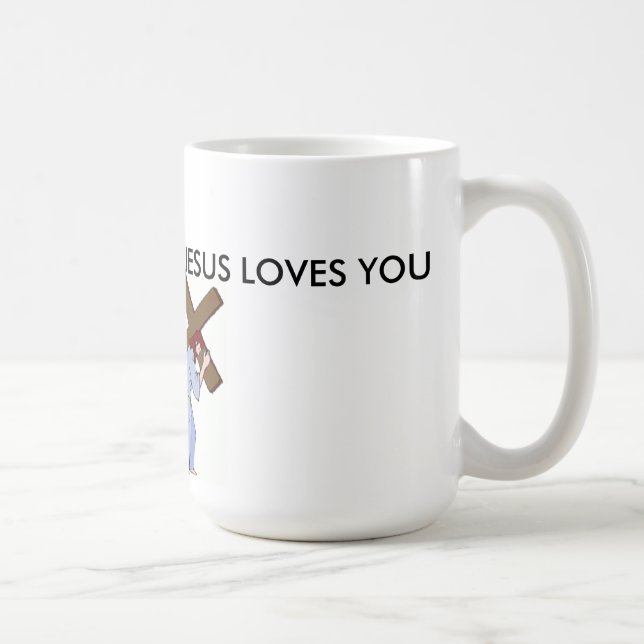 TAZA DE CAFÉ ESTO ES LO QUE DIOS TE AMA. (Derecha)