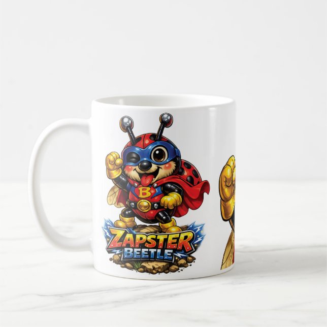 Taza De Café Esto es "Zapster Beetle"  (Izquierda)
