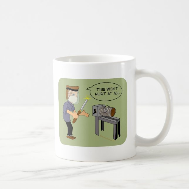 Taza De Café Esto no dañará el dibujo animado divertido de (Derecha)