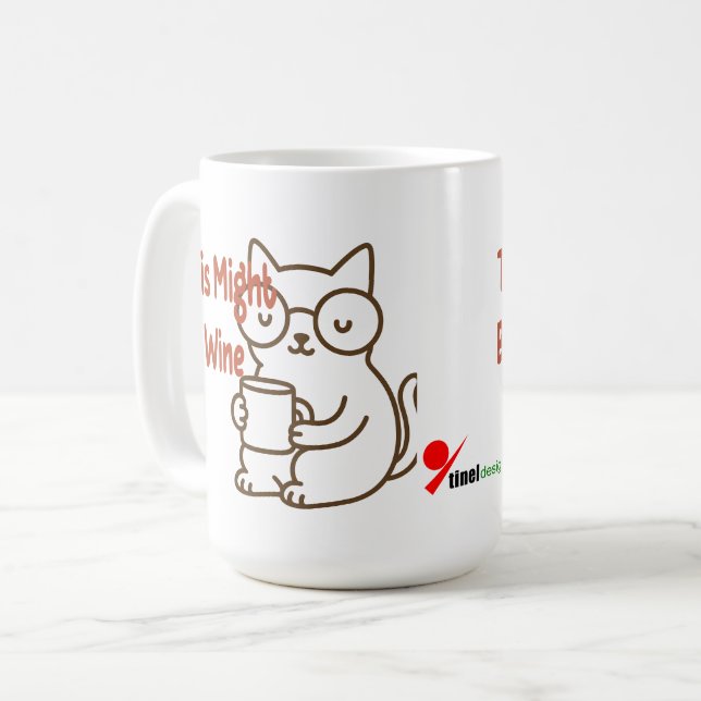 Taza De Café Esto podría ser vino - Cat Mug Edition (Anverso izquierdo)