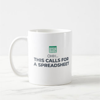Taza De Café Esto Requiere Una Hoja De Cálculo Café De Oficina
