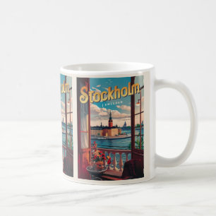 Taza De Café estocolmo sweden travel vintage balcón view gifts