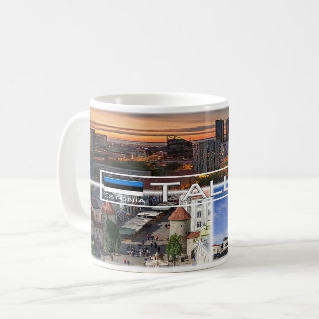 Taza De Café Estonia - Tallín - (Anverso izquierdo)