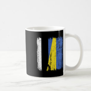 Taza De Café Estonia Ucrania Media Bandera Herencia Estonia Ucr