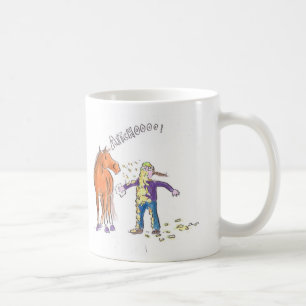 Taza De Café Estornudos del caballo