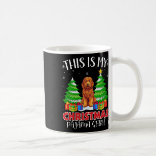 Taza De Café Estos son mis Navidades Pajama Goldendoodle Perro