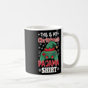 Taza De Café Estos son mis Navidades Pajama Video Game Gamer Bo