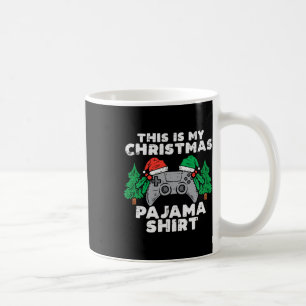 Taza De Café Estos son mis Navidades Pajama Video Games Boys Me