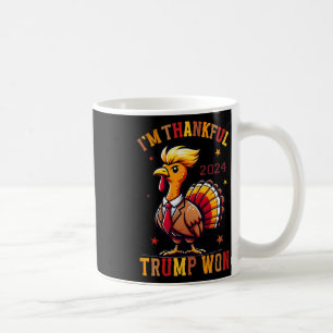Taza De Café Estoy agradecido de que Trump ganara 2024 recupera
