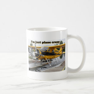 Taza De Café Estoy apenas loco plano: avión del flotador