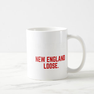 Taza De Café Estoy aquí para ver a New England perder divertido