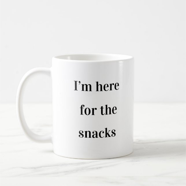 Taza De Café Estoy aquí por los aperitivos - Office Mug (Izquierda)