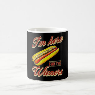 Taza De Café Estoy aquí por los Wieners