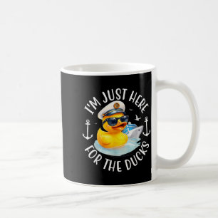 Taza De Café Estoy Aquí Solo Por El Crucero Del Pato, Pato, Div