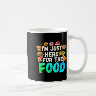 Taza De Café Estoy Aquí Solo Por La Comida Humor Divertido De C