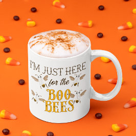 Taza De Café Estoy Aquí Solo por las Abejas Boo Divertido Hallo