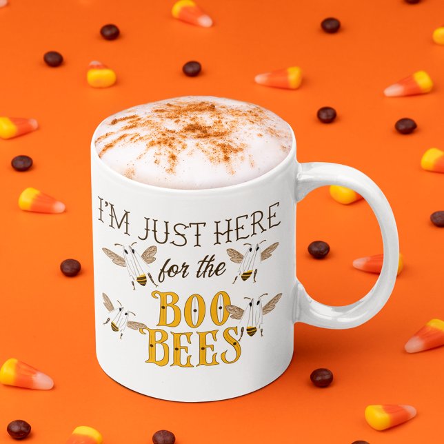 Taza De Café Estoy Aquí Solo por las Abejas Boo Divertido Hallo (Subido por el creador)