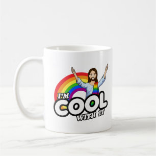 Taza De Café Estoy Bien Con Eso - Jesús Arcoíris