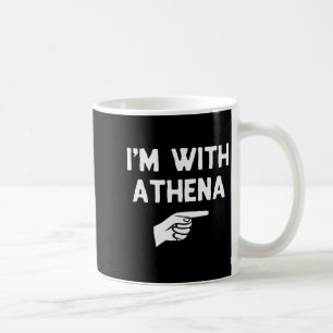 Taza De Café Estoy con Athena Disfraz divertido de Halloween a
