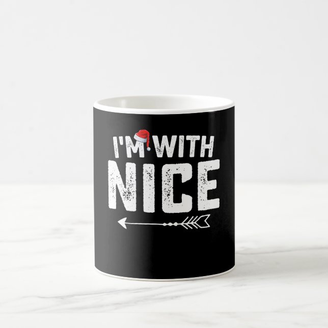 Taza De Café Estoy con bonitas parejas de Navidad que combinan  (Centro)