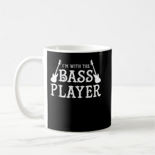 Taza De Café Estoy Con El Bajista Guitarrista Novedad Musical G