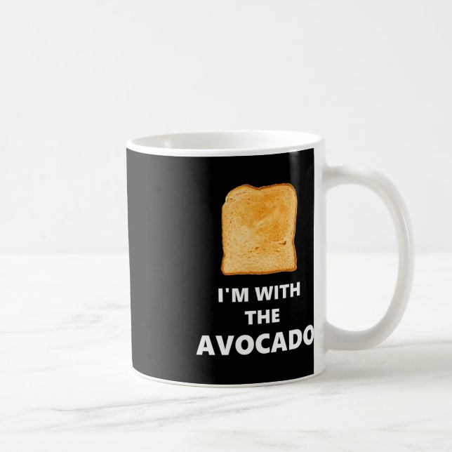 Taza De Café Estoy con el disfraz de aguacate de Halloween (Derecha)