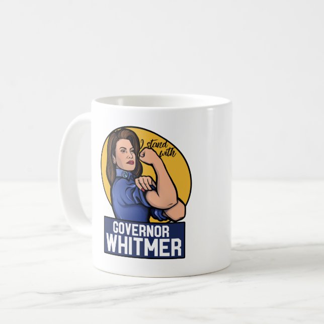 Taza De Café Estoy con el gobernador Whitmer (Anverso izquierdo)