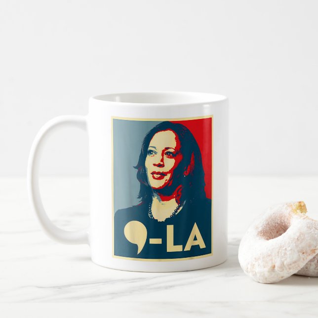 Taza De Café Estoy con ella Kamala Vota Presidente Kamala-Harri (Con donut)