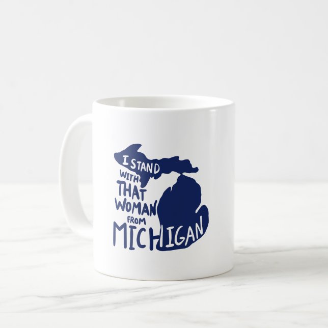 Taza De Café Estoy con esa mujer de Michigan (Anverso izquierdo)