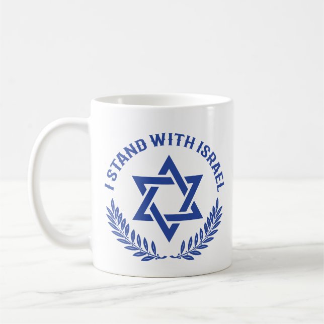 Taza De Café Estoy Con Israel (Izquierda)