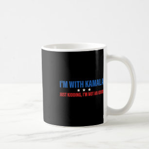 Taza De Café Estoy con Kamala secuestrando al presidente Kamala