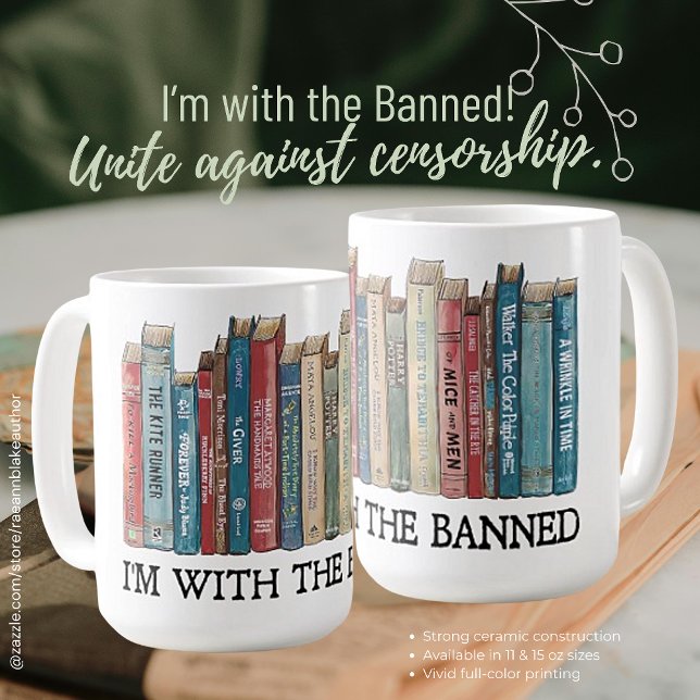 Taza De Café Estoy con la cerámica literaria prohibida (Subido por el creador)