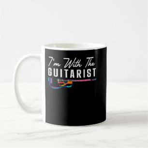 Taza De Café Estoy con la guitarrista Girlfriend Gifts Guitar P