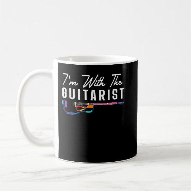 Taza De Café Estoy con la guitarrista Girlfriend Gifts Guitar P (Izquierda)