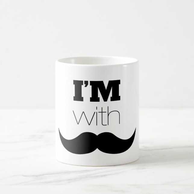 Taza De Café Estoy con Mustache (Centro)