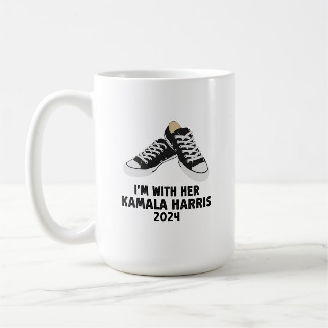 Taza De Café Estoy con su apoyo Kamala Harris (Izquierda)