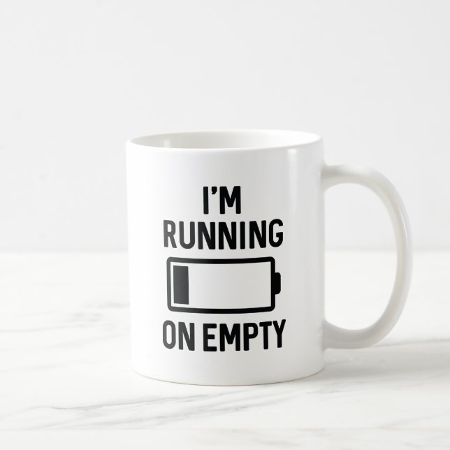 Taza De Café Estoy corriendo en vacío (Derecha)