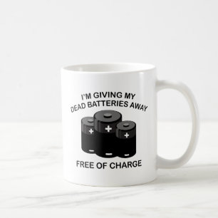 Taza De Café Estoy Dando Mis Baterías Muertas. Gratuito.