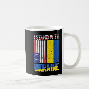 Taza De Café Estoy de acuerdo con que Ucrania apoye a los Estad