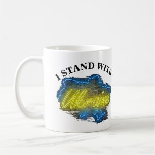TAZA DE CAFÉ ESTOY DE PIE CON UCRANIA