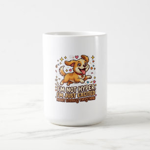 Taza De Café Estoy emocionado por todo Gif de cachorro lindo